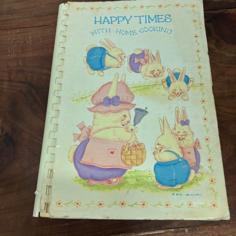 Happy Times with Home Cooking West Tulsa Baptist Church 1989 Cookbook Vintage